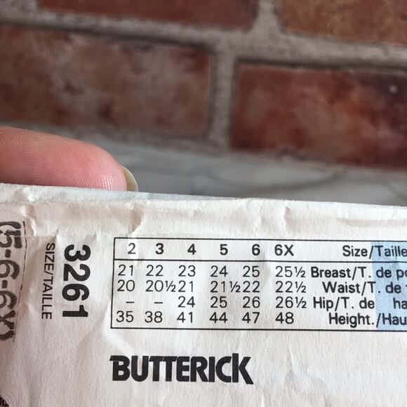 Vintage‎ 1989 Butterick Sewing Pattern 3261 Girl's Dresses Size 5-6-6X - Picture 8 of 12